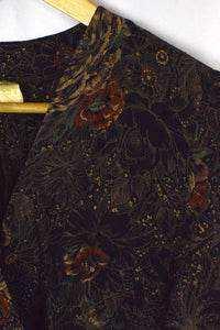 Black Floral Print Dress