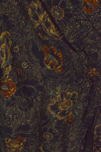 Black Floral Print Dress