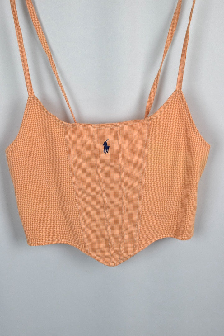 Reworked Ralph Lauren Band Corset Style Top