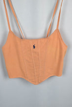 Load image into Gallery viewer, Reworked Ralph Lauren Band Corset Style Top
