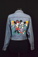 Load image into Gallery viewer, Mickey and Minnie Mouse Denim Jacket
