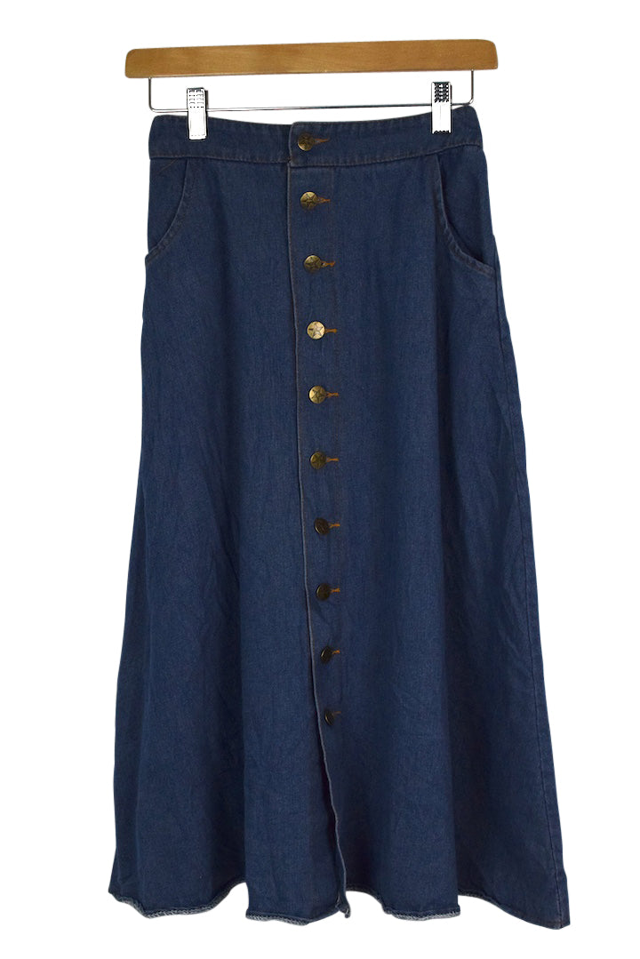 Reworked Denim Skirt