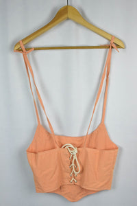 Reworked Ralph Lauren Band Corset Style Top