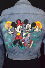 Load image into Gallery viewer, Mickey and Minnie Mouse Denim Jacket
