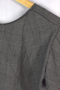 Reworked Checkered Tie Up Top