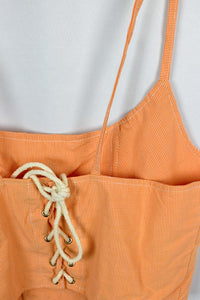 Reworked Ralph Lauren Band Corset Style Top