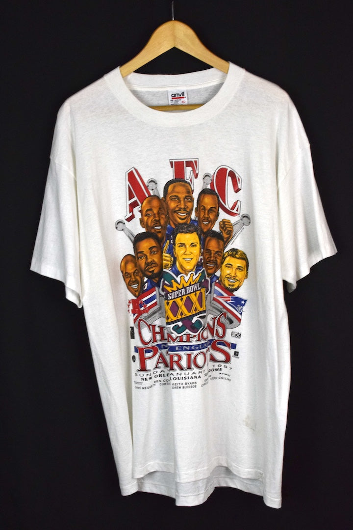 1997 New England Patriots NFL T-shirt