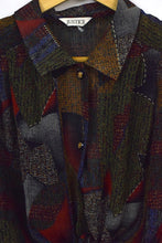Load image into Gallery viewer, Reworked Abstract Print Tie Up Top
