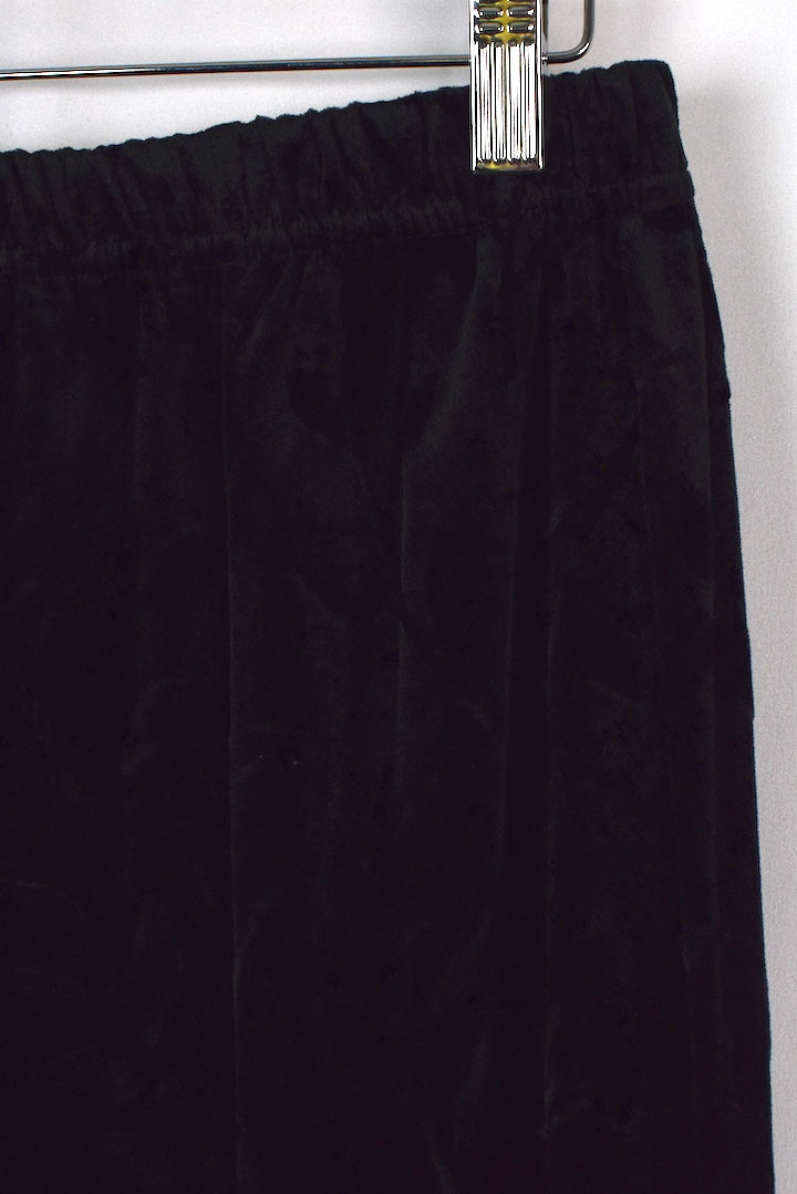 Black Leaf Print Skirt