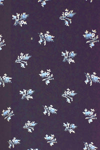 Black Floral Print Press