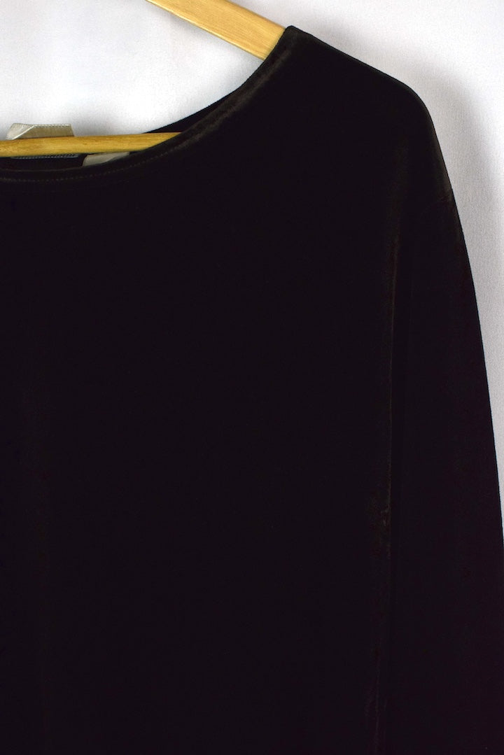 Brown Velvet Dress