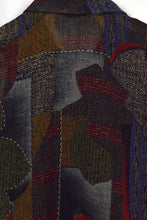 Load image into Gallery viewer, Reworked Abstract Print Tie Up Top
