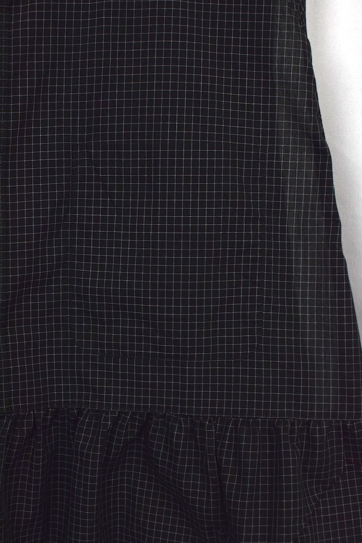 Reworked Checkered Babydoll Top