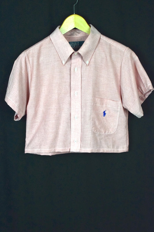 Reworked Ralph Lauren Brand Crop Top