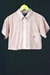Reworked Ralph Lauren Brand Crop Top