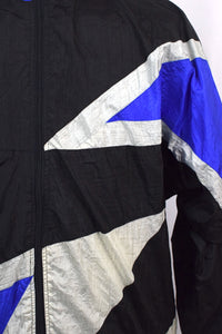 Black and Silver Spray Jacket