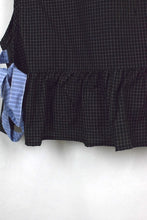 Load image into Gallery viewer, Reworked Checkered Babydoll Top
