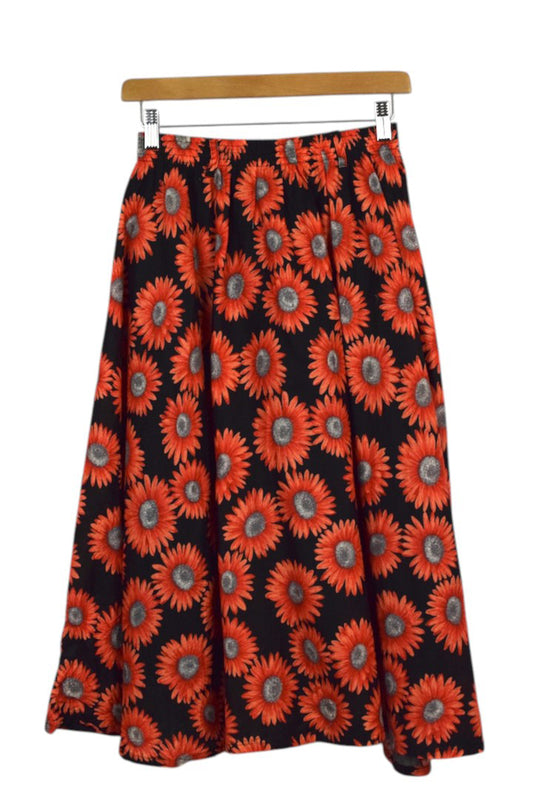 Reworked Floral Print Skirt