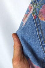 Load image into Gallery viewer, Butterfly Floral Print Denim Overalls

