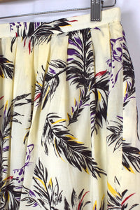 Reworked Purple Cheetah Print Skirt