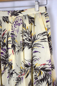 Reworked Purple Cheetah Print Skirt