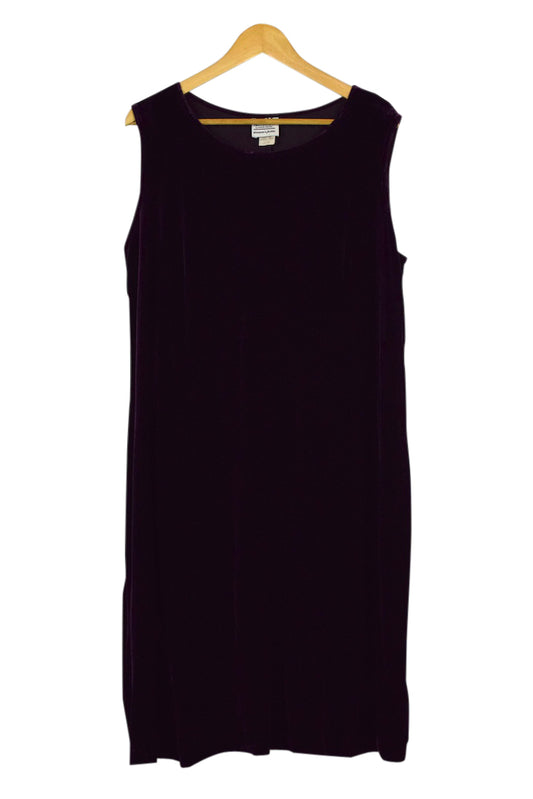 80s/90s Deep Purple Velvet Dress
