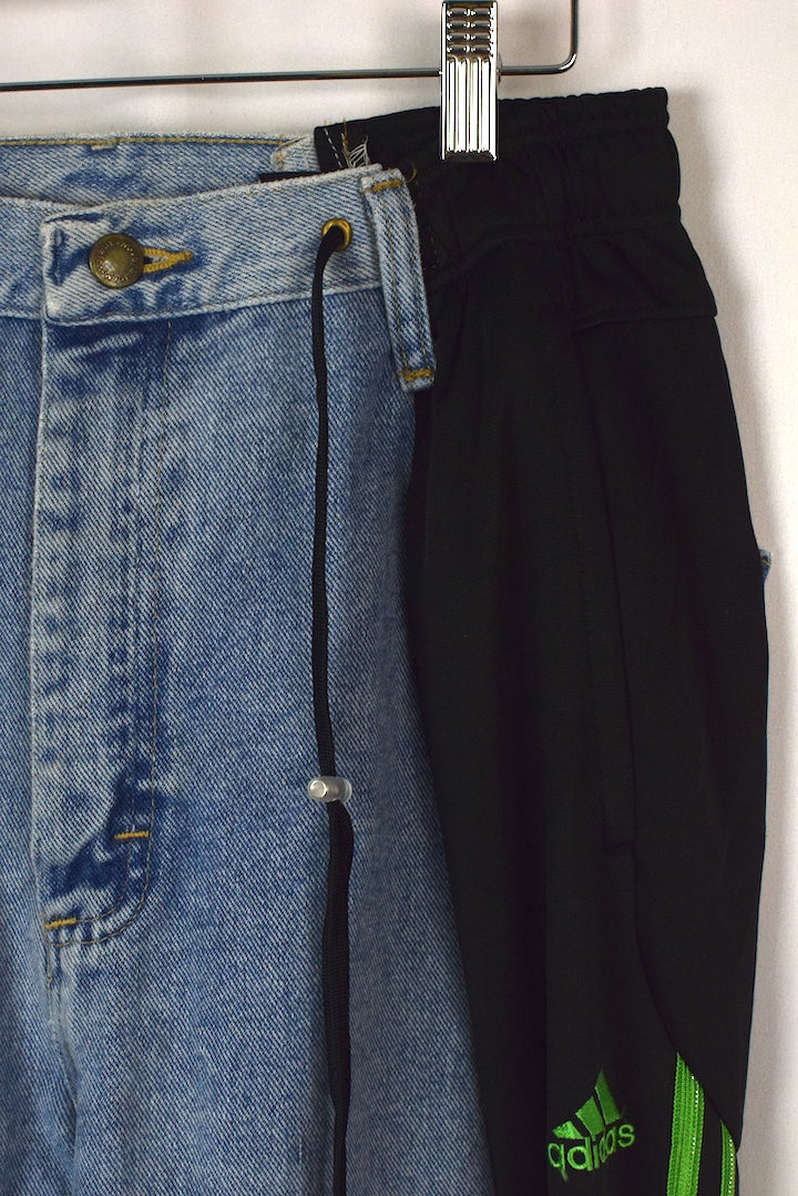 Reworked Adidas Brand Track-Jeans