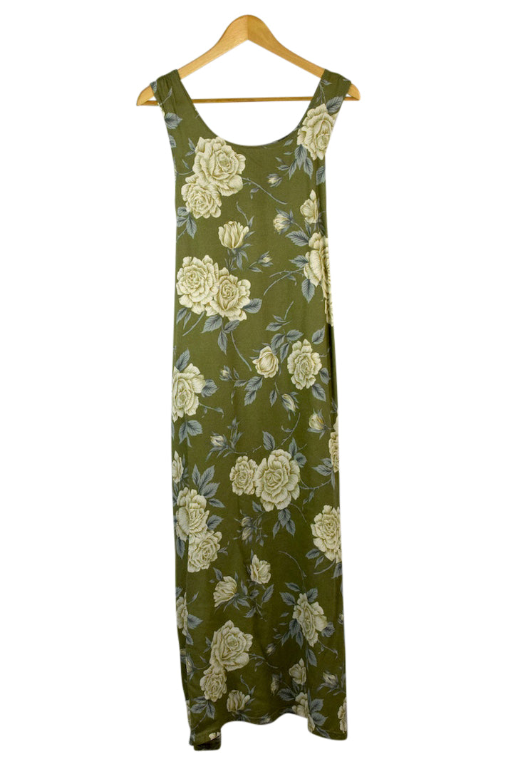 80s/90s Rose Print Dress
