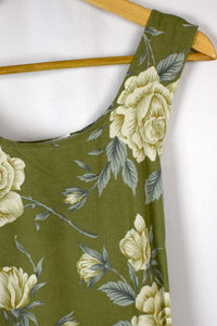 80s/90s Rose Print Dress