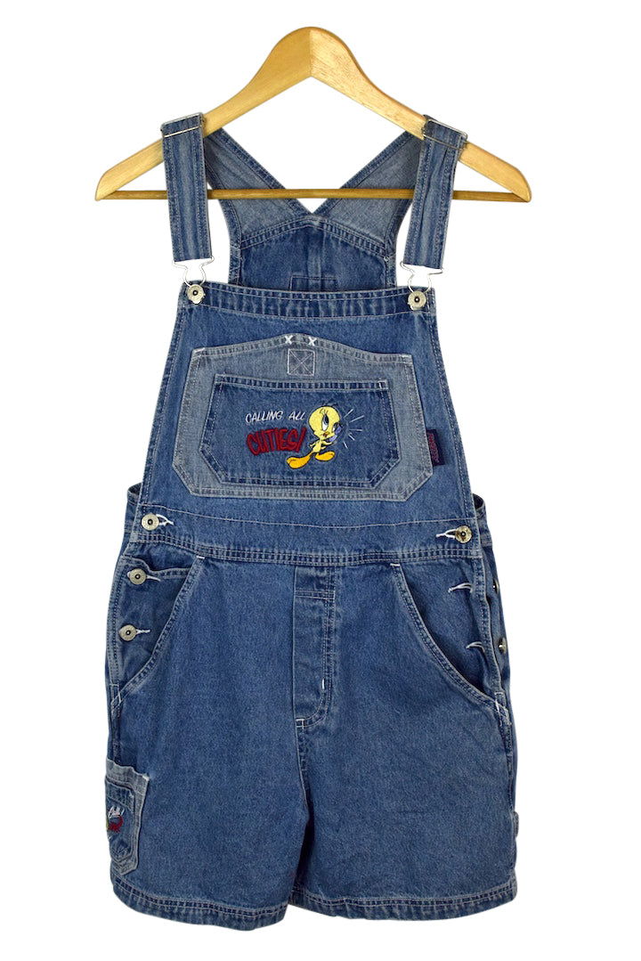 90s Tweety Denim Overalls