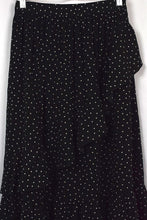 Load image into Gallery viewer, Black Polka Dot Midi Skirt
