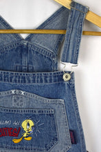 Load image into Gallery viewer, 90s Tweety Denim Overalls
