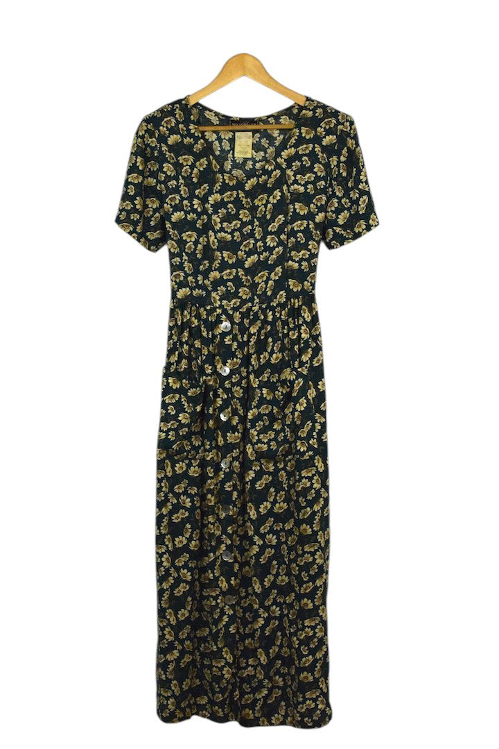 80s floral Print Dress
