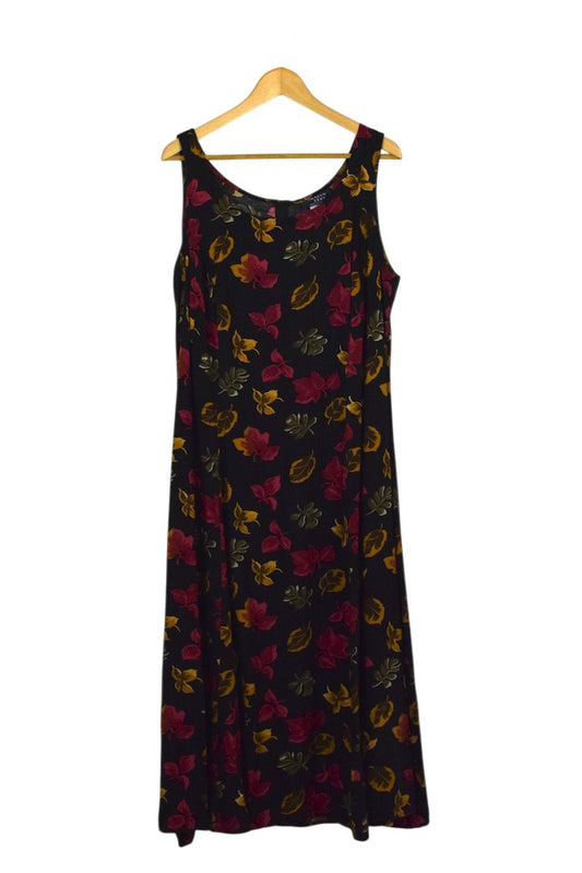 80s/90s Floral Print Dress