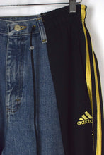 Load image into Gallery viewer, Reworked Adidas Brand Track Jeans
