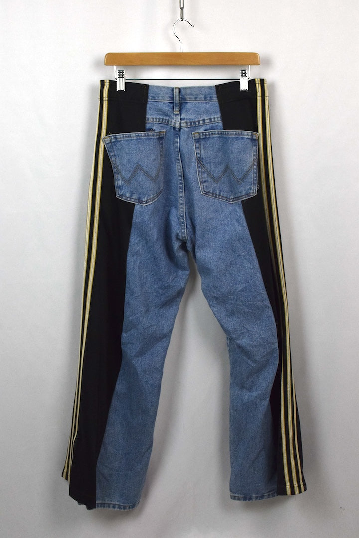 Reworked Adidas Track-Jeans