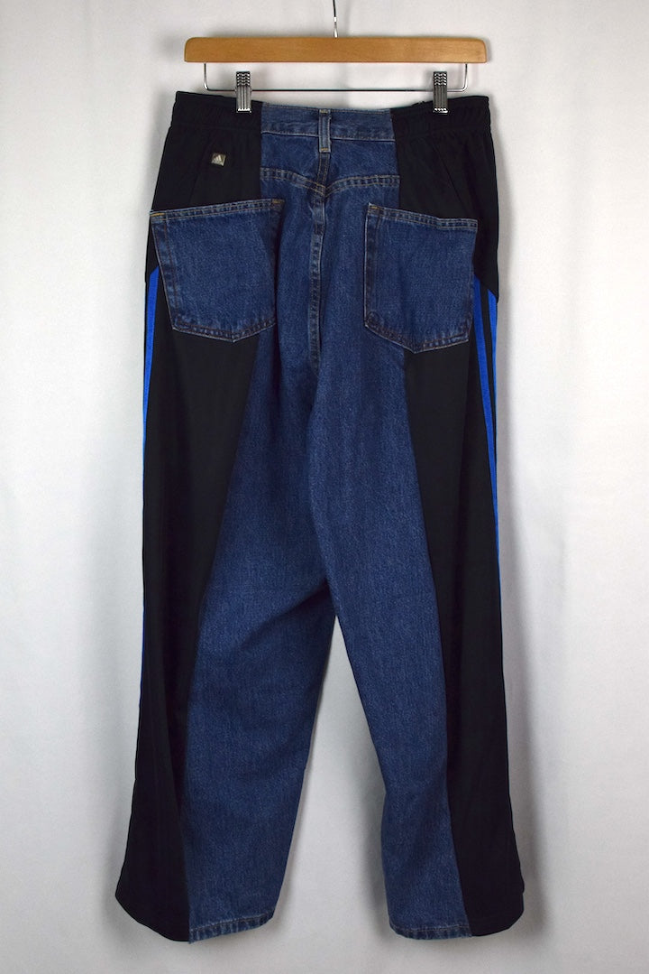 Reworked Adidas Brand Track-Jeans