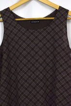 Load image into Gallery viewer, Brown Checkered Pattern Dress
