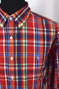 Red Ralph Lauren Brand Checkered Shirt