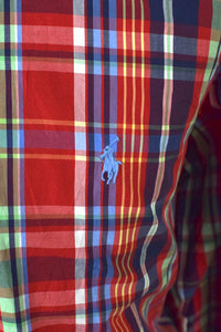 Red Ralph Lauren Brand Checkered Shirt