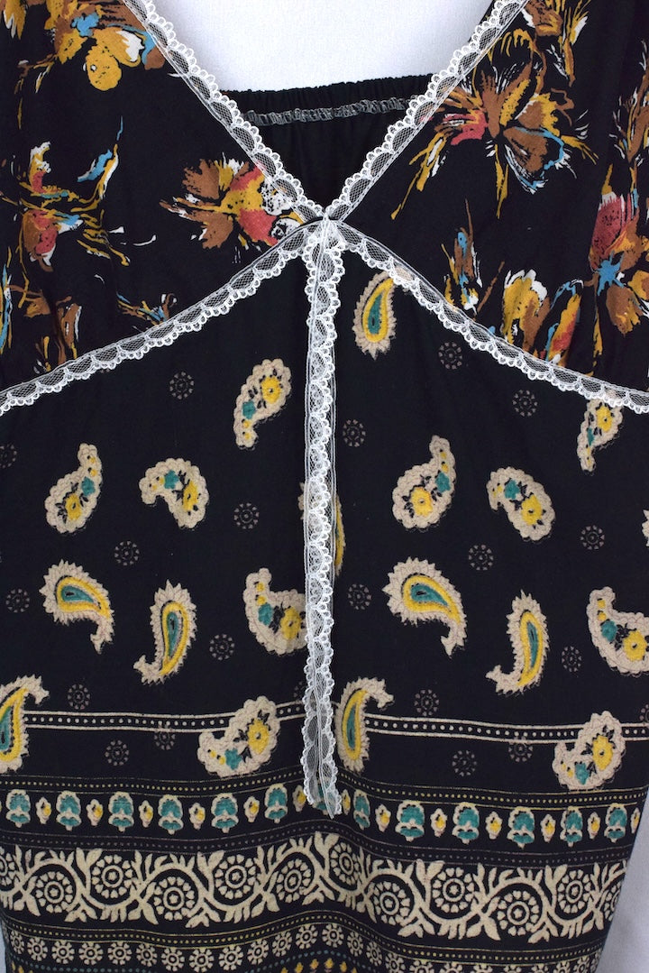 Reworked Floral Print Top