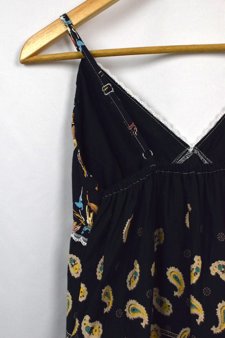 Reworked Floral Print Top