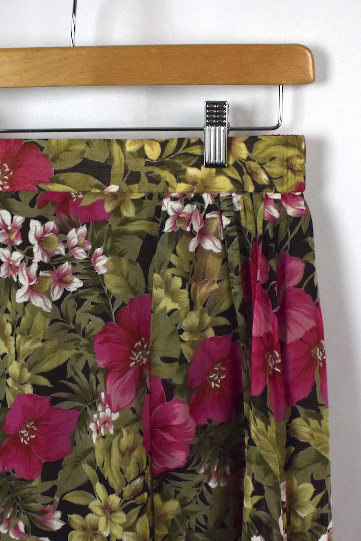 Floral Print Skirt
