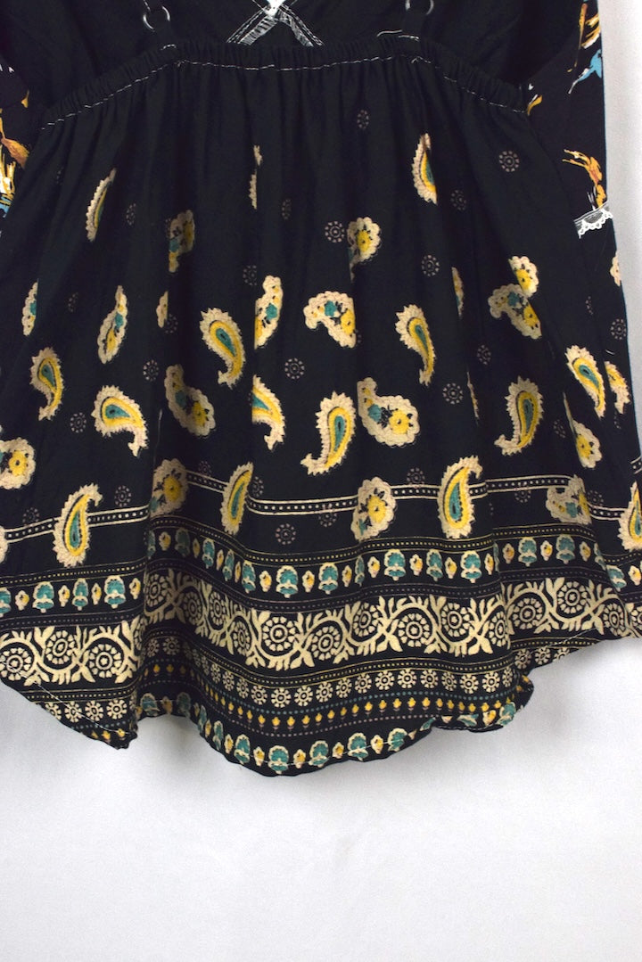 Reworked Floral Print Top