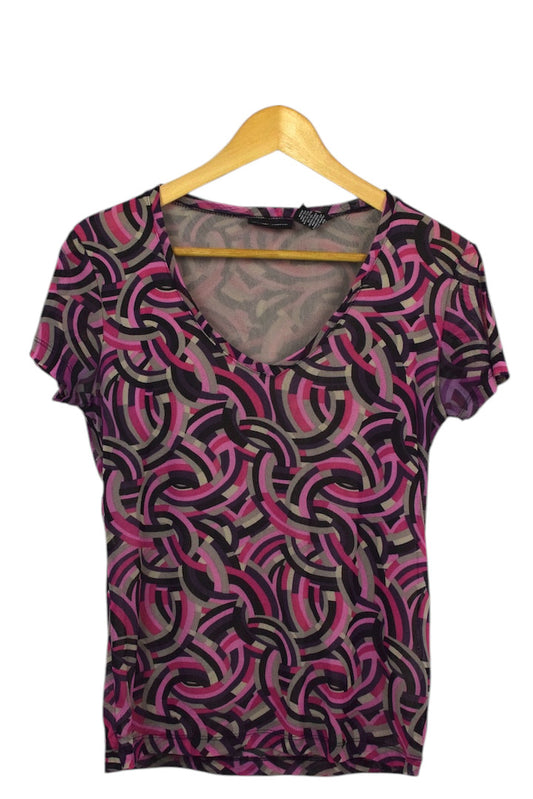 90s/00s Abstract Print Top