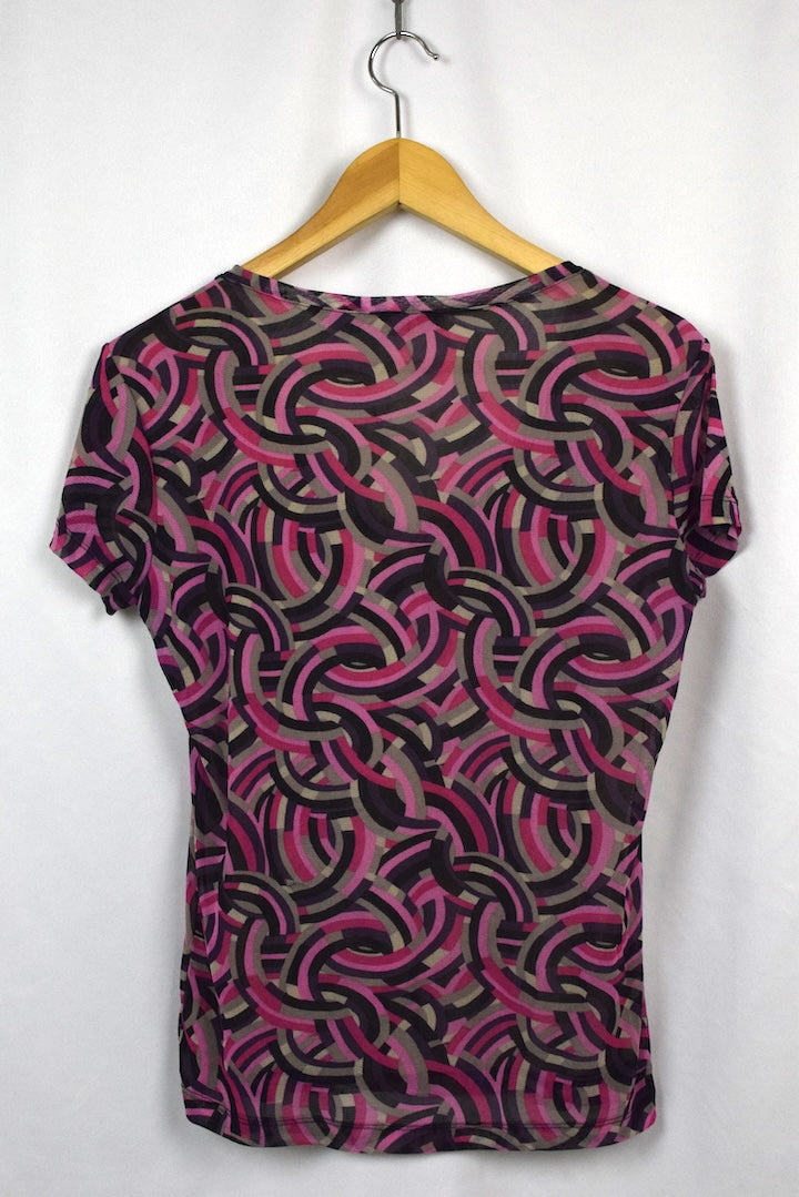 90s/00s Abstract Print Top