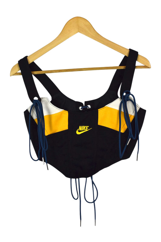Reworked Nike Brand Corset Top