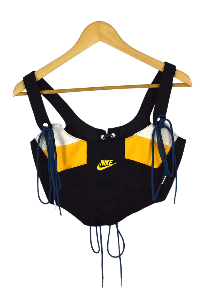 Reworked Nike Brand Corset Top