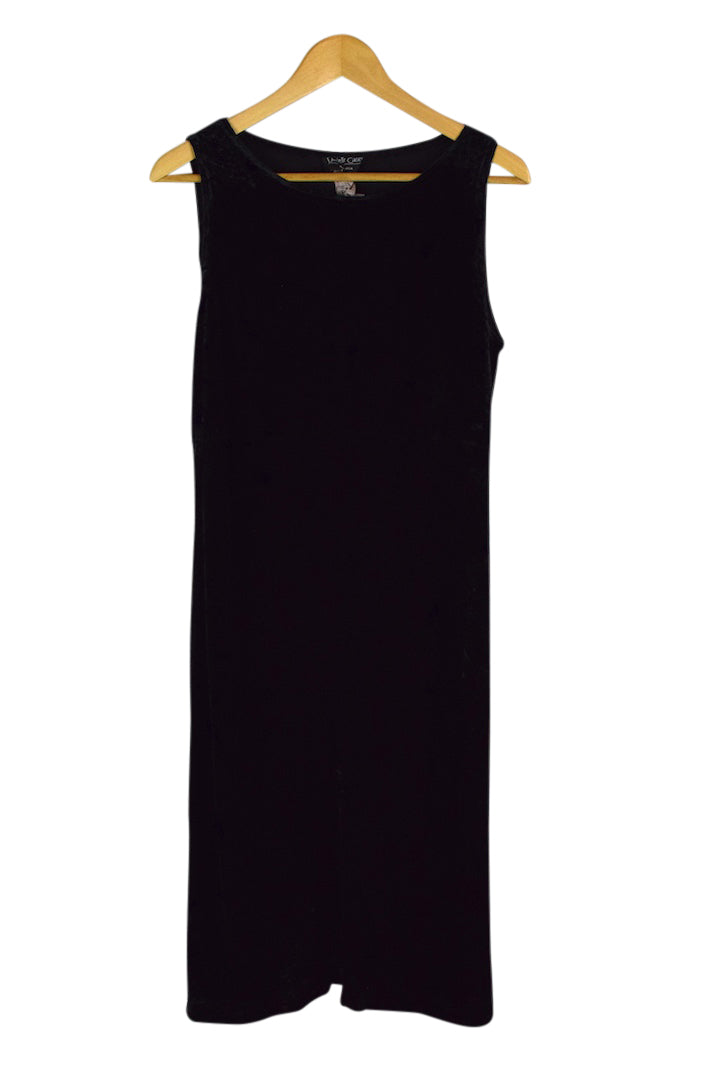 80s/90s Black Velvet Dress