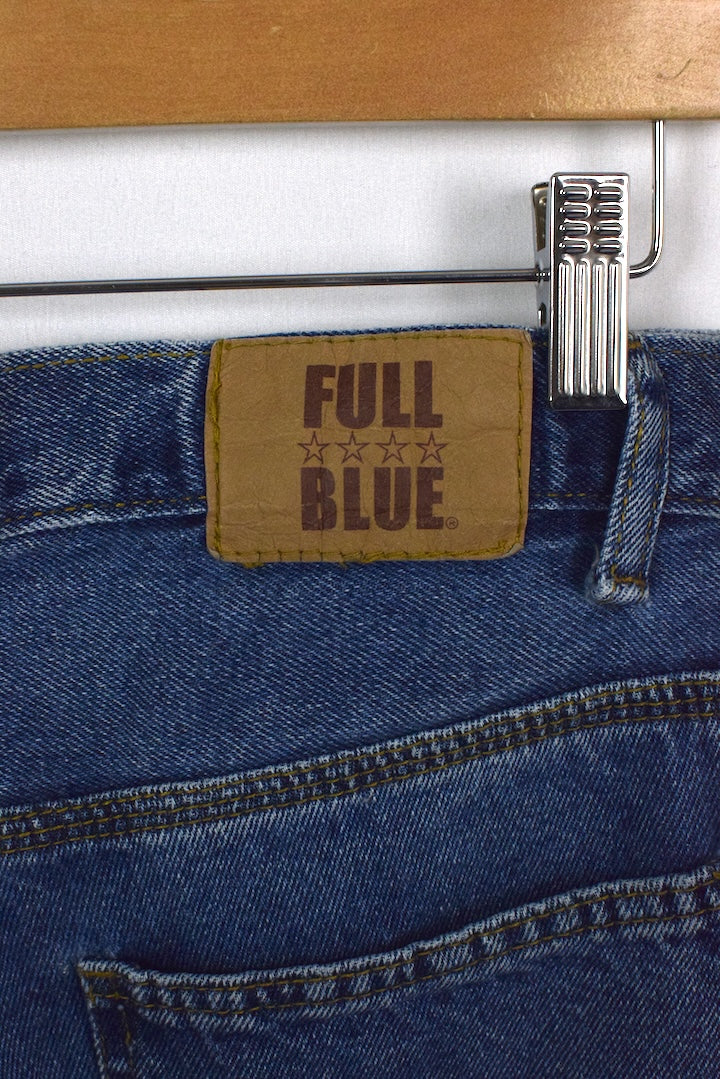 Reworked Full Blue Brand Denim Jorts